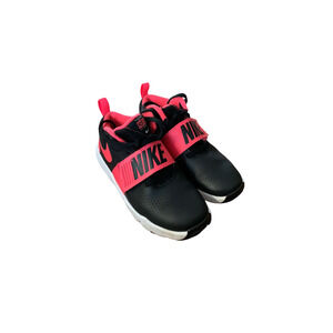 Nike Kids Athletic Sneakers US 2Y High-top Solid Black/Red